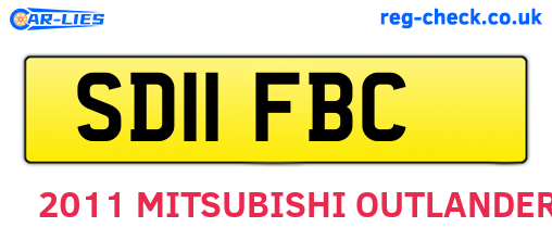 SD11FBC are the vehicle registration plates.