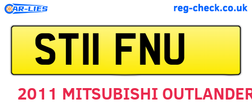 ST11FNU are the vehicle registration plates.