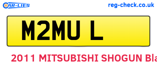M2MUL are the vehicle registration plates.