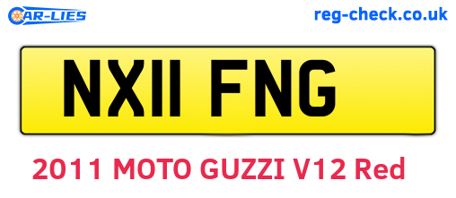 NX11FNG are the vehicle registration plates.