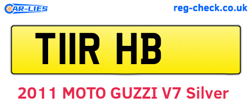 T11RHB are the vehicle registration plates.