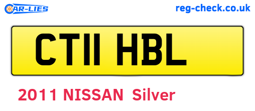 CT11HBL are the vehicle registration plates.