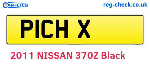 P1CHX are the vehicle registration plates.