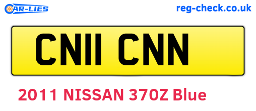 CN11CNN are the vehicle registration plates.