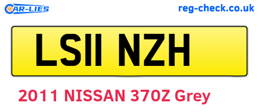 LS11NZH are the vehicle registration plates.