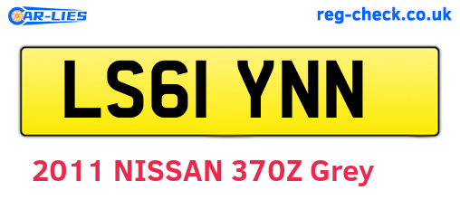 LS61YNN are the vehicle registration plates.