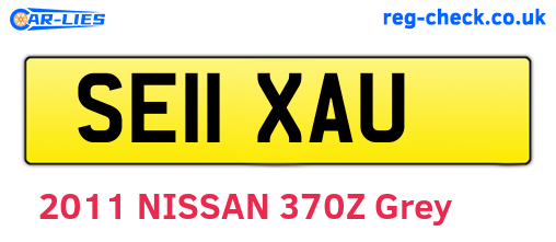 SE11XAU are the vehicle registration plates.