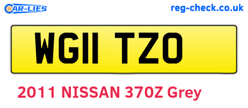 WG11TZO are the vehicle registration plates.