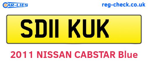 SD11KUK are the vehicle registration plates.