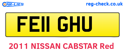 FE11GHU are the vehicle registration plates.