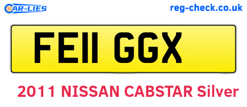 FE11GGX are the vehicle registration plates.