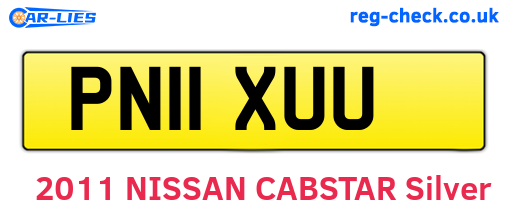 PN11XUU are the vehicle registration plates.