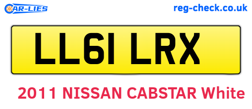 LL61LRX are the vehicle registration plates.