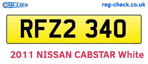 RFZ2340 are the vehicle registration plates.