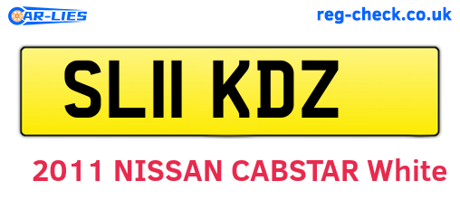 SL11KDZ are the vehicle registration plates.