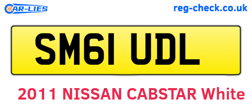 SM61UDL are the vehicle registration plates.
