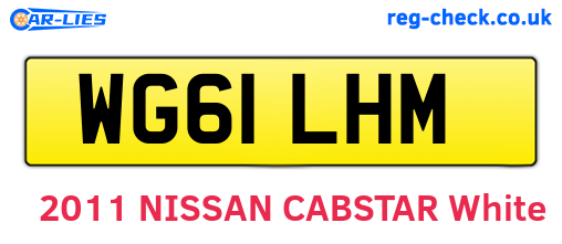 WG61LHM are the vehicle registration plates.