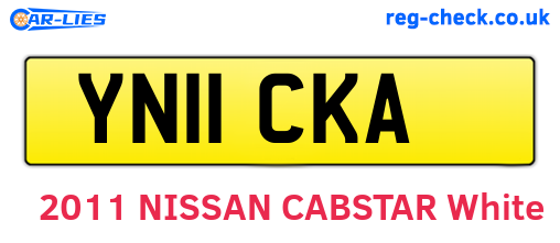 YN11CKA are the vehicle registration plates.