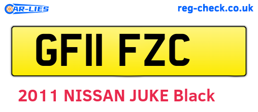 GF11FZC are the vehicle registration plates.