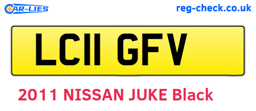 LC11GFV are the vehicle registration plates.