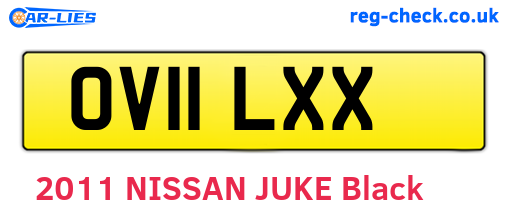 OV11LXX are the vehicle registration plates.