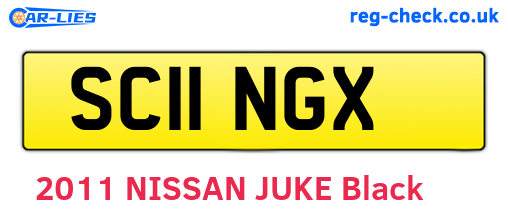 SC11NGX are the vehicle registration plates.