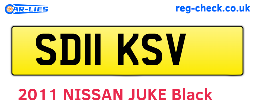 SD11KSV are the vehicle registration plates.