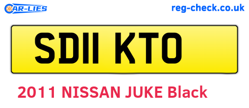 SD11KTO are the vehicle registration plates.