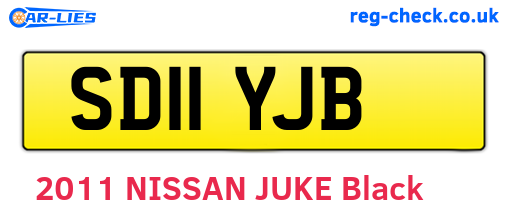 SD11YJB are the vehicle registration plates.