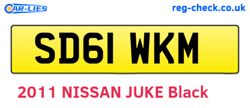 SD61WKM are the vehicle registration plates.