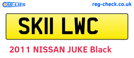 SK11LWC are the vehicle registration plates.