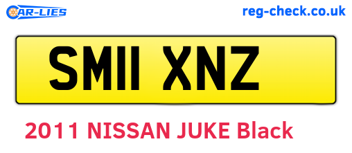 SM11XNZ are the vehicle registration plates.