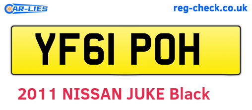 YF61POH are the vehicle registration plates.