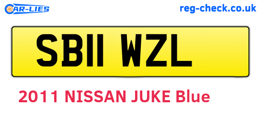 SB11WZL are the vehicle registration plates.