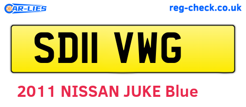 SD11VWG are the vehicle registration plates.