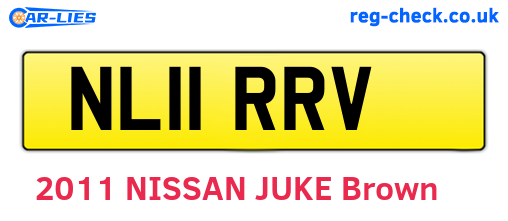 NL11RRV are the vehicle registration plates.