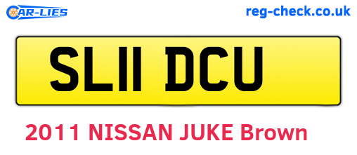 SL11DCU are the vehicle registration plates.
