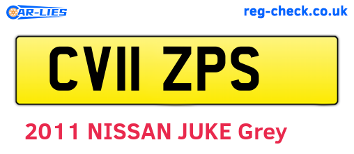 CV11ZPS are the vehicle registration plates.