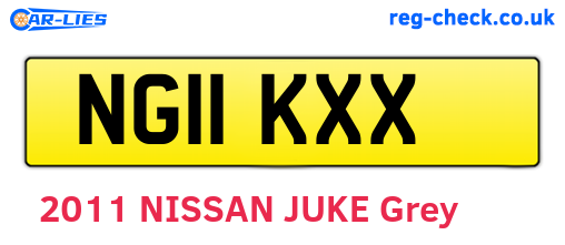 NG11KXX are the vehicle registration plates.