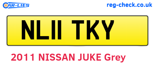 NL11TKY are the vehicle registration plates.