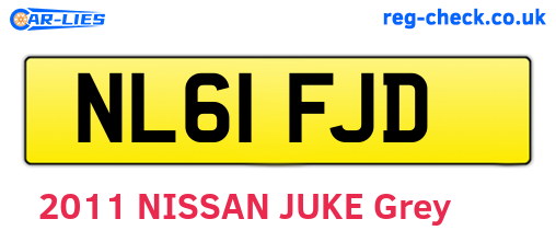 NL61FJD are the vehicle registration plates.