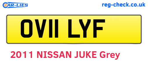 OV11LYF are the vehicle registration plates.