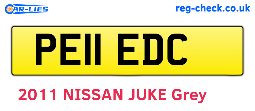 PE11EDC are the vehicle registration plates.