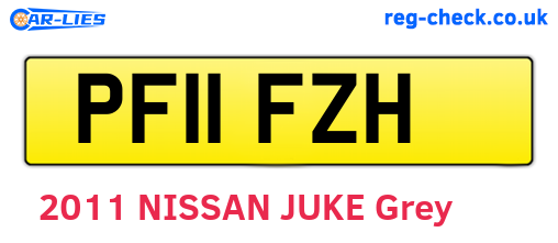 PF11FZH are the vehicle registration plates.