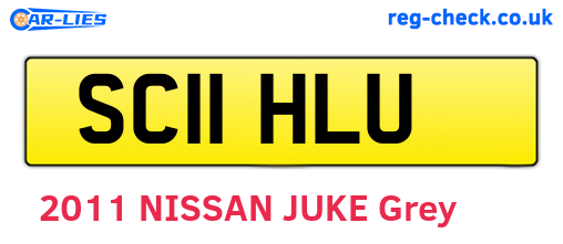 SC11HLU are the vehicle registration plates.