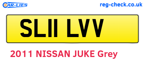 SL11LVV are the vehicle registration plates.