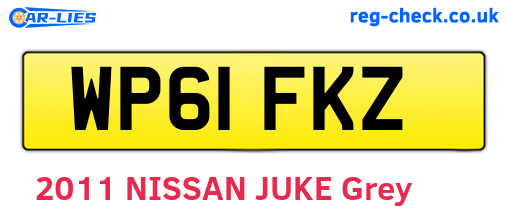 WP61FKZ are the vehicle registration plates.