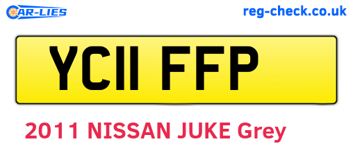YC11FFP are the vehicle registration plates.