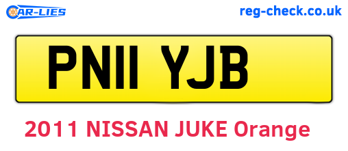 PN11YJB are the vehicle registration plates.