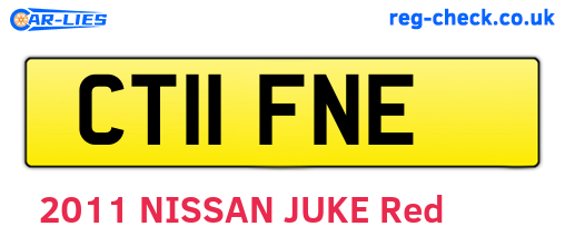 CT11FNE are the vehicle registration plates.